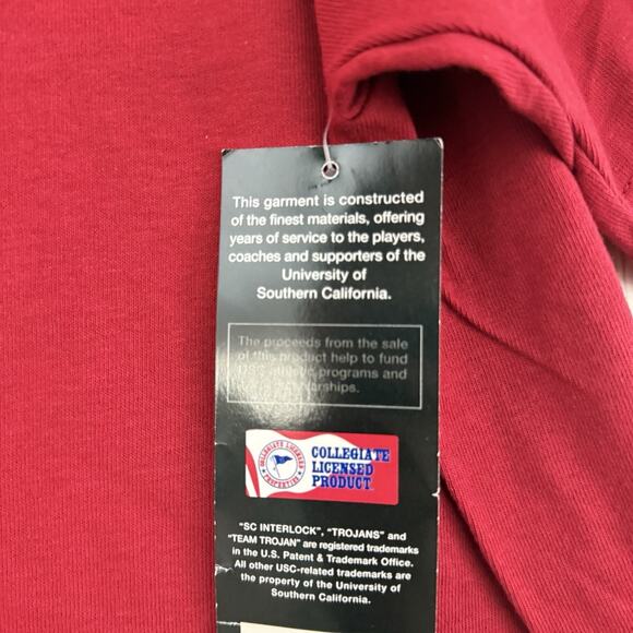 USC Southern California Trojans Football Shirt Men’s XXL Red Short Sleeve Cotton - Picture 4 of 10